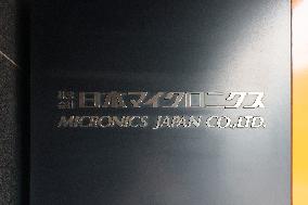 Japan Micronics signboard and logo